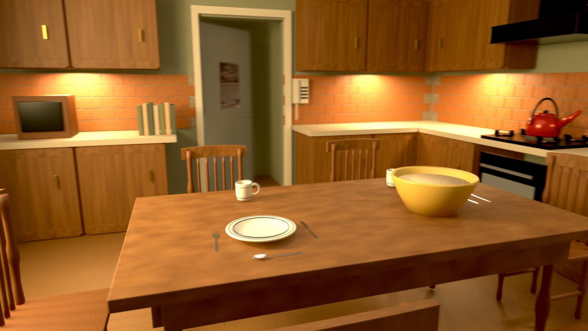 Biddy Byrne's Kitchen 3D Turnaround